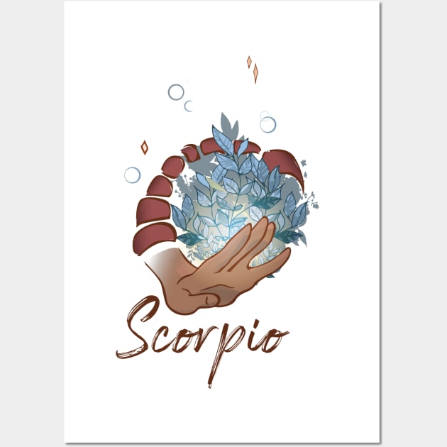 Scorpio Wall Art by HiPolly